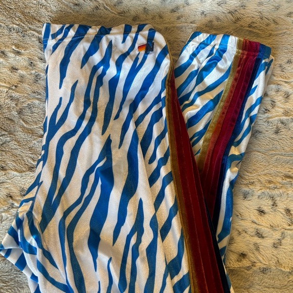 Aviator Nation Zebra Print Joggers